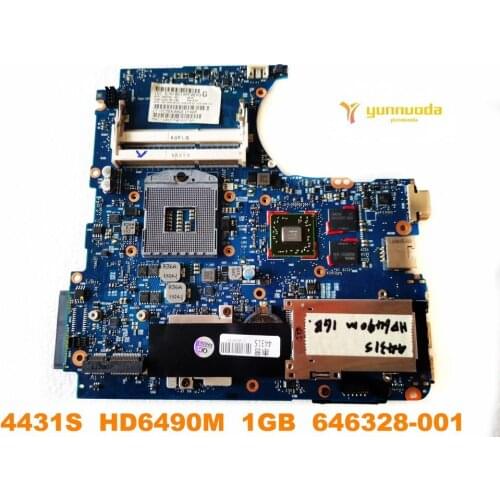 Original for HP 4431S laptop motherboard 4431S HD6490M 1GB 646328-001 tested good free shipping