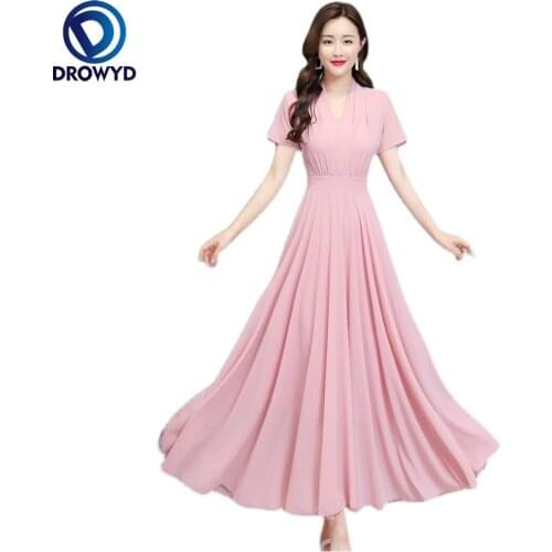 Summer Black Vintage 4XL Plus Size Beach Maxi Sundress Women Bodycon Party Vestidos 2021 Elegant Solid Chiffon Boho Midi Dresses