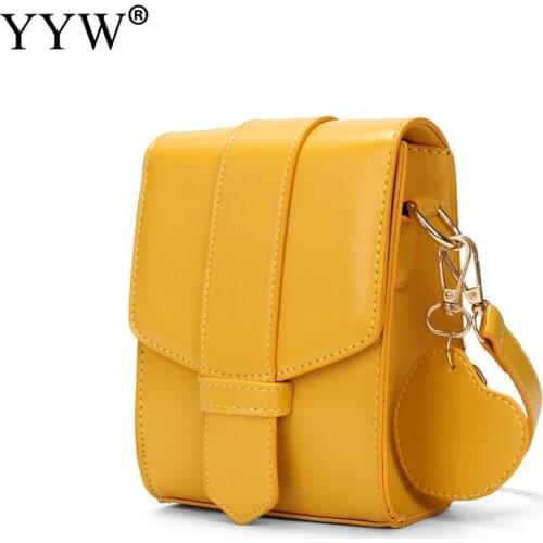 Simple Mobile Phone Bag Cute All-Match One-Shoulder Messenger Small Square Bag Wide Shoulder Strap Small Bag For Woman