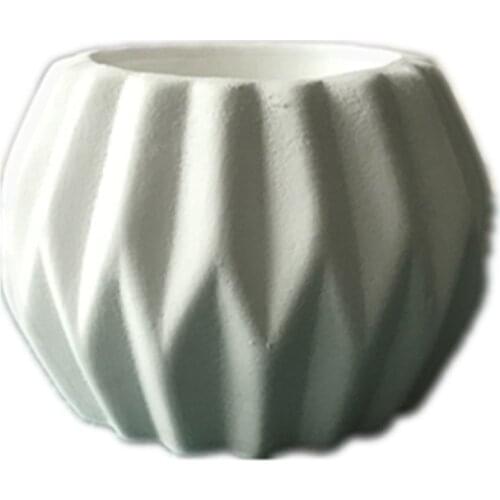 Silica Flower Pot Clay Molds Cement Planter Mould for Desktop Garden Decorating Silicone Concrete Molds