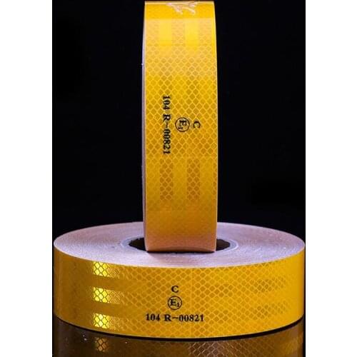 5cmx30m/Roll Reflective Tape With White Yellow Red Trailer Conspicuity Dot Safety Warning Tape Car Night Reflector Styling