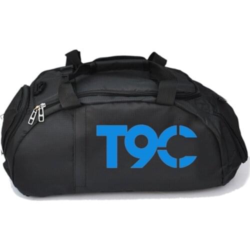 Outdoor Waterproof Nylon Sports Gym Bags Men Women Training Fitness Travel Handbag Yoga Mat Sport Bag with shoes Compartment