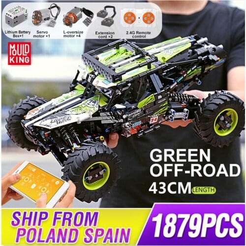 Mould King MOC High-Tech Buggy Remote Control All Terrain Off-Road Climbing Truck Car Building Blocks Bricks Kids DIY Toy Gifts
