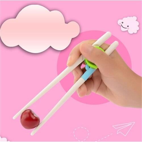 1Pair New Style Ages 2+ Children Chopsticks Kids Baby Learning Training Chopsticks For Right Hand Home Childrens Products