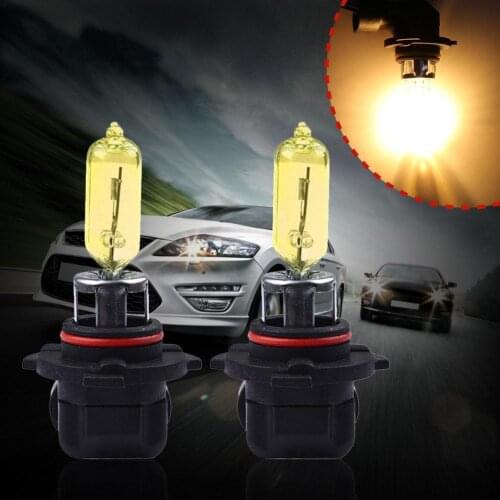 1pcs Automotive Headlight 12V 55W 3000K Yellow Light Quartz Glass Long Lifetime H1 H3 H4 H11 9005 9006 HB3 HB4 Car Bulbs