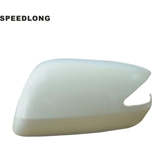 1Pcs Left Side Car Rearview Mirror Cover Housing Case Unpainted Fit For HONDA FIT JAZZ 2009-2014