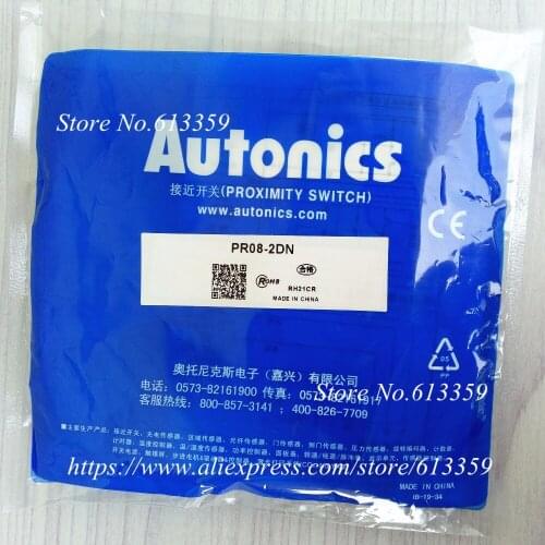 2PCS PR08-2DN Autonics M8 12-24V 2mm sensing DC NPN NO Proximity Switch Sensor Warranty For One Year