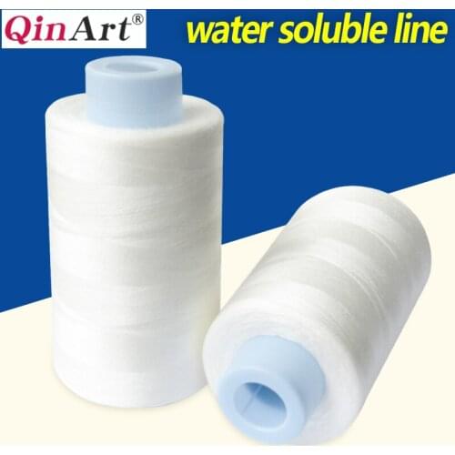 3000m long white water-soluble embroidery sewing thread 402/S dissolved in cold water
