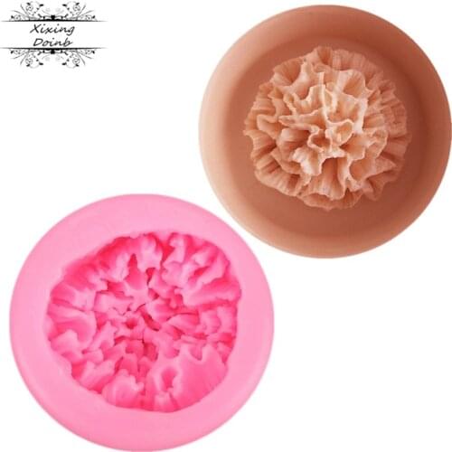 3D Carnation shaped silicone soft candy mold cake decorating tool Candy Chocolate Mold