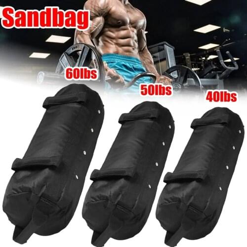 40/50/60 Ibs Adjustable Weightlifting Sandbag Fitness Muscle Training Weight Bag Exercise Tools