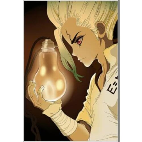 5D Diy Diamond Painting Cross Stitch Kits Diamond Mosaic Embroidery Anime Dr.STONE Ishigami Senku Shishio Tsukasa WG2686