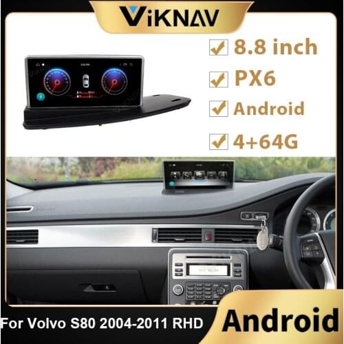 8.8 inch GPS navi DVD player for Volvo S80 2004-2011RHD car radio 2 din Android car autoradio stereo multimedia player