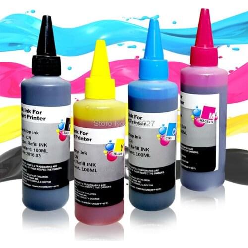 4X 100ml LC161 LC163 Refill Dye ink for Brother MFC-J245 470DW 650DW J870DW DCP-J152W J552DW J752DW printer