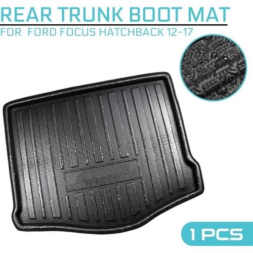 For Ford Focus Hatchback 2012 2013 2014 2015-2017 Car Floor Mat Carpet Rear Trunk Anti-mud Cover