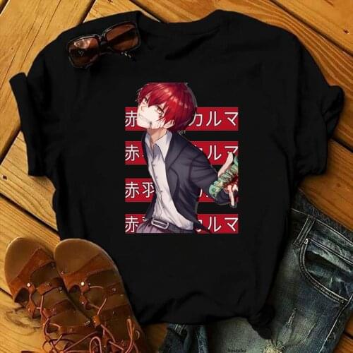 Anime Assassination Classroom T-shirts Graphic Clothes Harajuku Tee Shirt Summer Clothing Karma Akabane Female Tops Women Tshirt