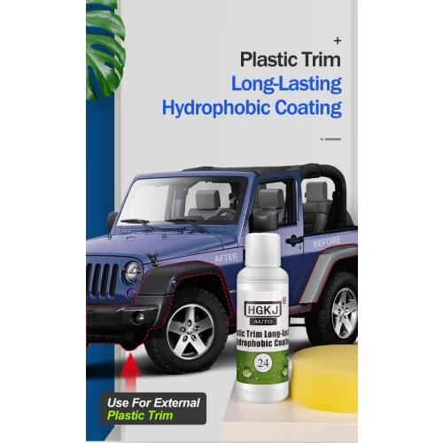 HGKJ AUTO-24-50ml Plastic Trim Long-lasting Hydrophobic Coating Automobiles Parts Accessories Car Wash Maintenance