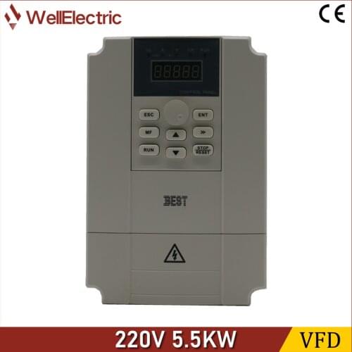 VFD Inverter 220V 5.5KW for Woodworking Engraving Machine BEST Brand