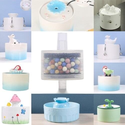 Pet Fountain Filter Elements Ceramic Water Dispenser Filters For Cats Dogs Porcelain Dog Cat Drinking Bowl Auto Fountain Filter