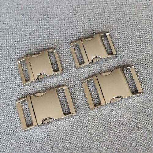 LOGO 100 Pcs 20 mm/25 mm Laser engraving DIY Backpack Buckles Dog Collar Webbing Quick Release Metal Buckle Safety Clasp Outdoor