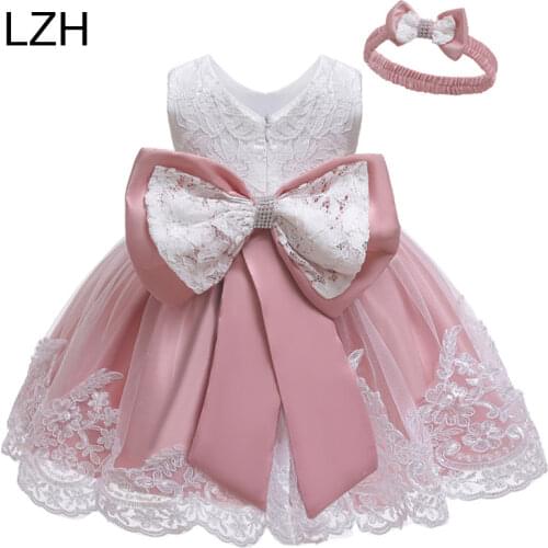 LZH Baby Girls Dress Newborn Clothes Princess Dress For Baby first 1st Year Birthday Dress Christmas Costume Infant Party Dress