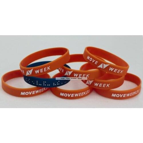 CUSTOM!! Logo Design Text ANY COLOR Available Cheap printed silicone bands rubber bracelets For Promotion Gift