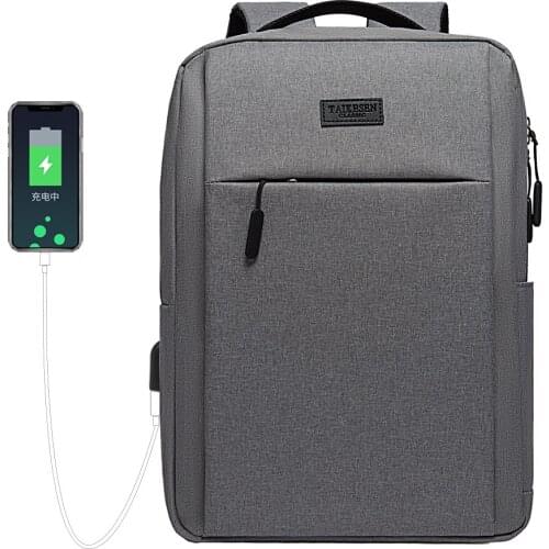 New style Men Women USB Backpack Male City 15.6Inch Concise Waterproof Schoolbag Backpacks for Teenagers boys girls Mochila