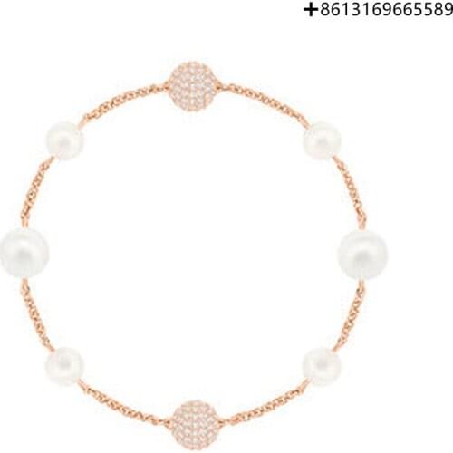 HERO Original High Quality 1:1 SWA Pearl Plated Rose Gold Clasp Bracelet With Logo Envelope
