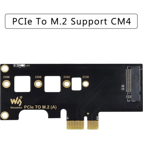 PCIe to M.2 Adapter Support NVME M.2 SSD Fast Writing Reading Compatible for Raspberry Pi Compute Module 4 CM4