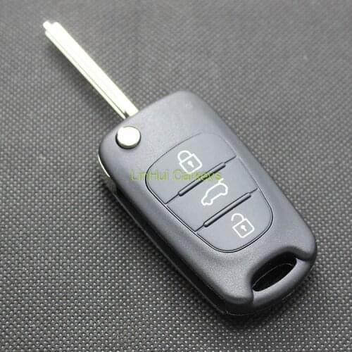 PINECONE Key Case for KIA K2 K5 Remote Key 3 Buttons Uncut Blade Replace Remote Blank Key Shell Cover 1 PC