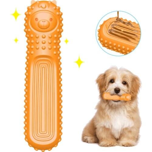 Durable Dog Chew Toys Rubber Bone Toy Funny Interactive Puppy Teeth Cleaning Toy Puppy Dental Care For Dog Pet Accessories
