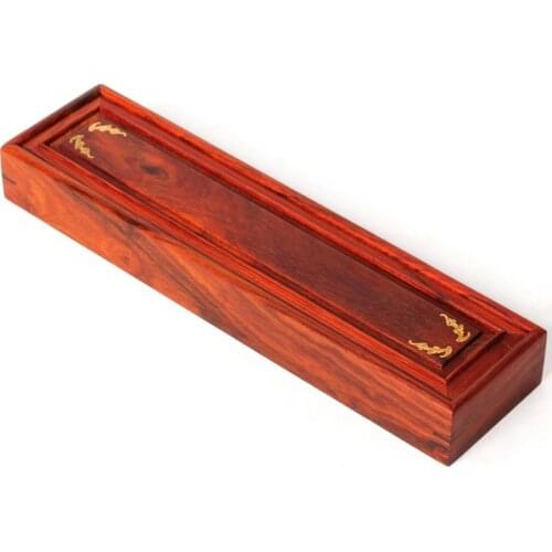 Redwood crafts mahogany red wood bat upscale boxwood inlay chopsticks box chopsticks box gifts to share g
