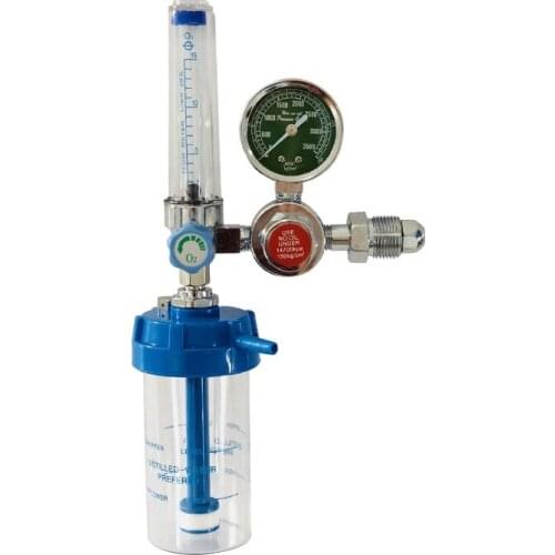 Oxygen Pressure Reducing Valve Regulator G5/8 Flow Meter Absorber Buoy Type Inhalator Pressure Gauge for Inhalator
