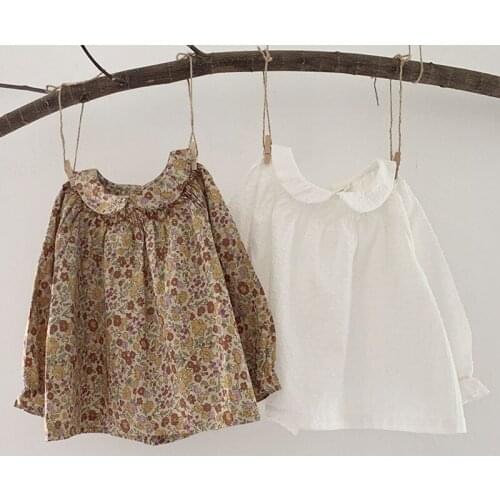 Spring Autumn Kids Baby Girls Embroidery Printing Shirt For Girls Shirt Kids Baby Girl Shirt Girls Childrens Clothes Shirt