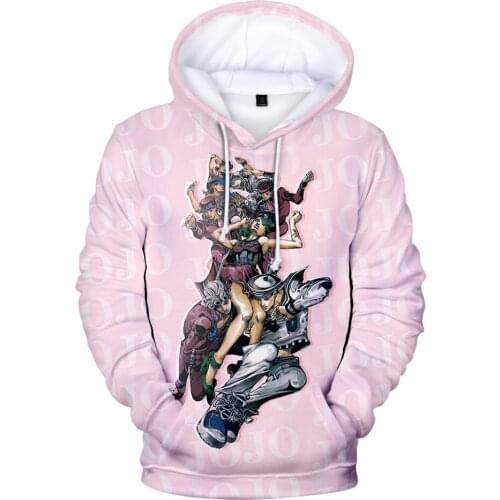 JOJO 3D Sweatshirts Hoodies Men Women s Casual Pullovers Fashion Streetwear Hooded High Quality Hip Hop Sweatshirts Hoodies