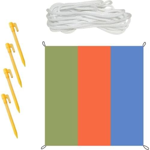 Sun Shade Sail Waterproof UV Protection Sun Awning Heat Insulation Picnic Camping Mat Beach Blanket Outdoor Garden SunShade