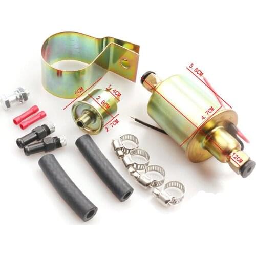 1 Set Car Universal 12V Electronic fuel pump Diesel Petrol Gasoline E8012S 5-9psi for Ford Cadillag Car Modification accessories