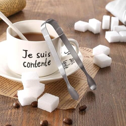 1Pcs Small Ice Clip 304 Stainless Steel Coffee Cube Sugar Clip Bar Ice Cube Clip Mini Food Clip