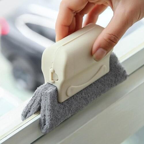 1PC Window Groove Cleaning Cloth Window Cleaning Brush Brush Windows Slot Cleaner Brush Clean Window Slot Cleaner Tool 1050C