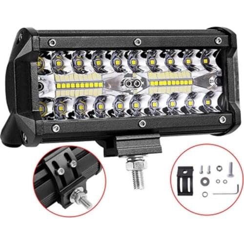 2Pcs 7 Inch Offroad LED Light Bar Combo Beam Spotlight LED Work Light For Truck Tractor UAZ ATV SUV 4x4 Auto Headlight Fog Light