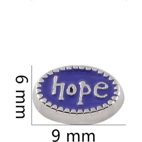 20Pcs/lot Hope Floating Charms Hand-made DIY for Glass Lockets