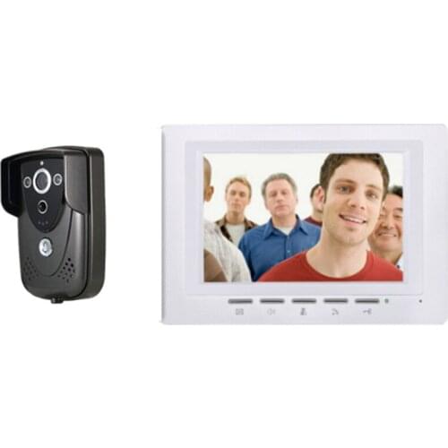 700TVL 7 Inch TFT Monitor IR Night Vision Video Door Phone 817-FC