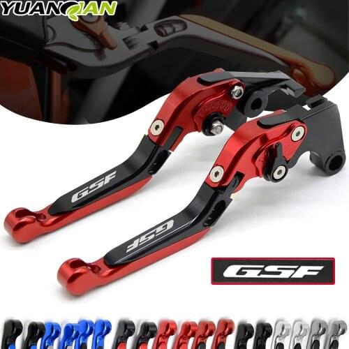 For SUZUKI GSF 1200 GSF1200 BANDIT 2001-2006 Clutch Brake With Logo GSF Motorcycle CNC aluminum Adjustable Brake Clutch Levers