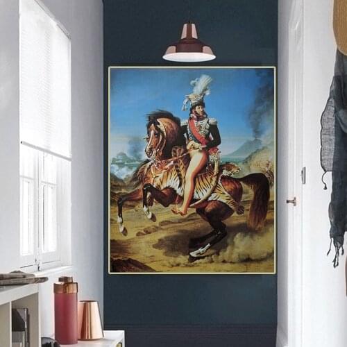 Citon Antoine-Jean Gros《Equestrian portrait of Joachim Murat》Canvas Oil Painting Art Picture Modern Wall Decor Home Decoration