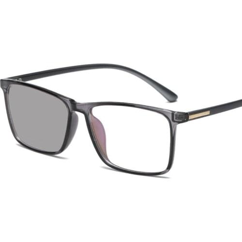 Mens Blue Light Blocking Discolored Glasses Sunglasses Fashion tr90 Fashion Vintage Square sun Color Change Anti-vertigo NX