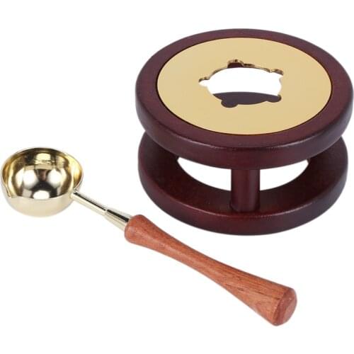 Wax Seal Warmer,Wax Sealing Furnace and Melting Spoon Set Wax Bead Stick Melting Tool Suitable for Wax Sealing Seal