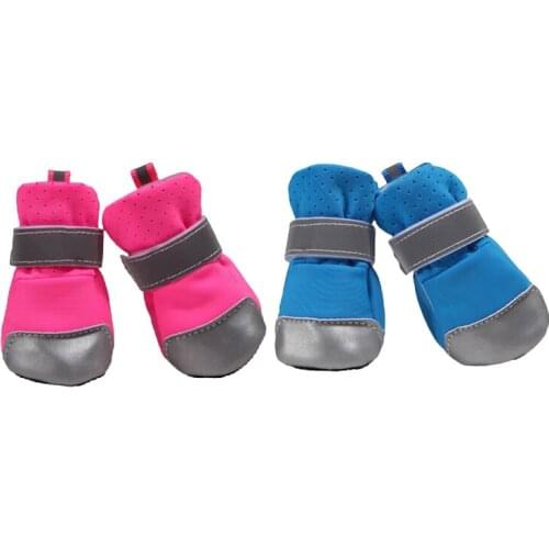 Dog Cat Shoes Soft Bottom Puppy Socks Anti-Slip Rain Snow Boots Breathable Waterproof Reflective Paw Protecters Pet Dog Supplies