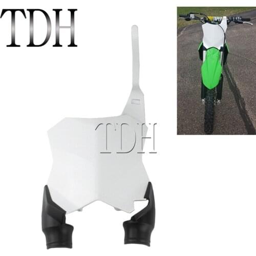 For Kawasaki KX250F 17-19 KX450F 16-19 Off Road MX Enduro Front Number Plate KXF250 KXF450 Front Blank Name Board 2016-2019