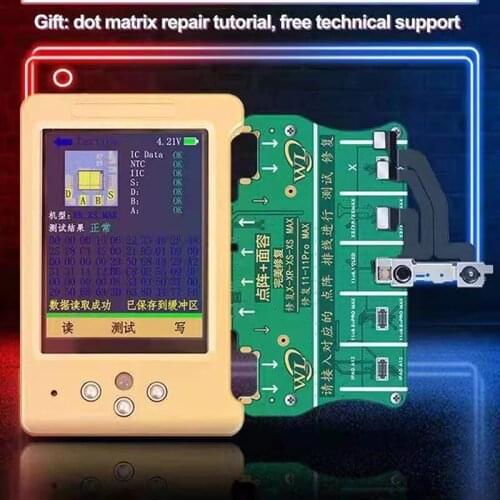 The Newest WL V6 ID Dot Matrix Programmer Universal Chip For IPhone X-11 Pro Max Face ID Reading Writing Programmer Cable