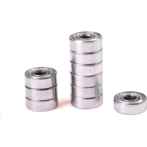 10 Pcs 624-ZZ Double Shielded Radial Bearings ID 4mm OD 13mm Width 5mm