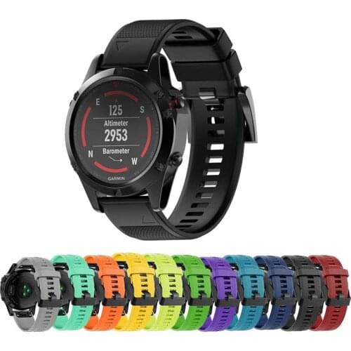 26mm 22mm Quick Fit Watchband For Garmin Fenix 6X 6X Pro 5X 3 3HR Silicone Easyfit Wrist Band for Garmin Fenix 6 6 Pro 5 5 Plus